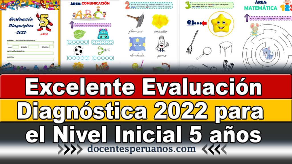 Excelente Evaluaci N Diagn Stica Para El Nivel Inicial A Os