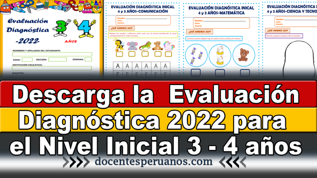 Descarga La Evaluaci N Diagn Stica Para El Nivel Inicial A Os