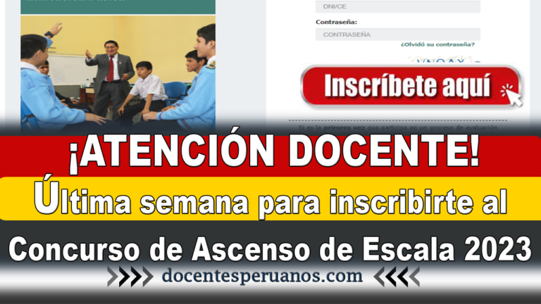 Atenci N Docente Ltima Semana Para Inscribirse En Concurso De