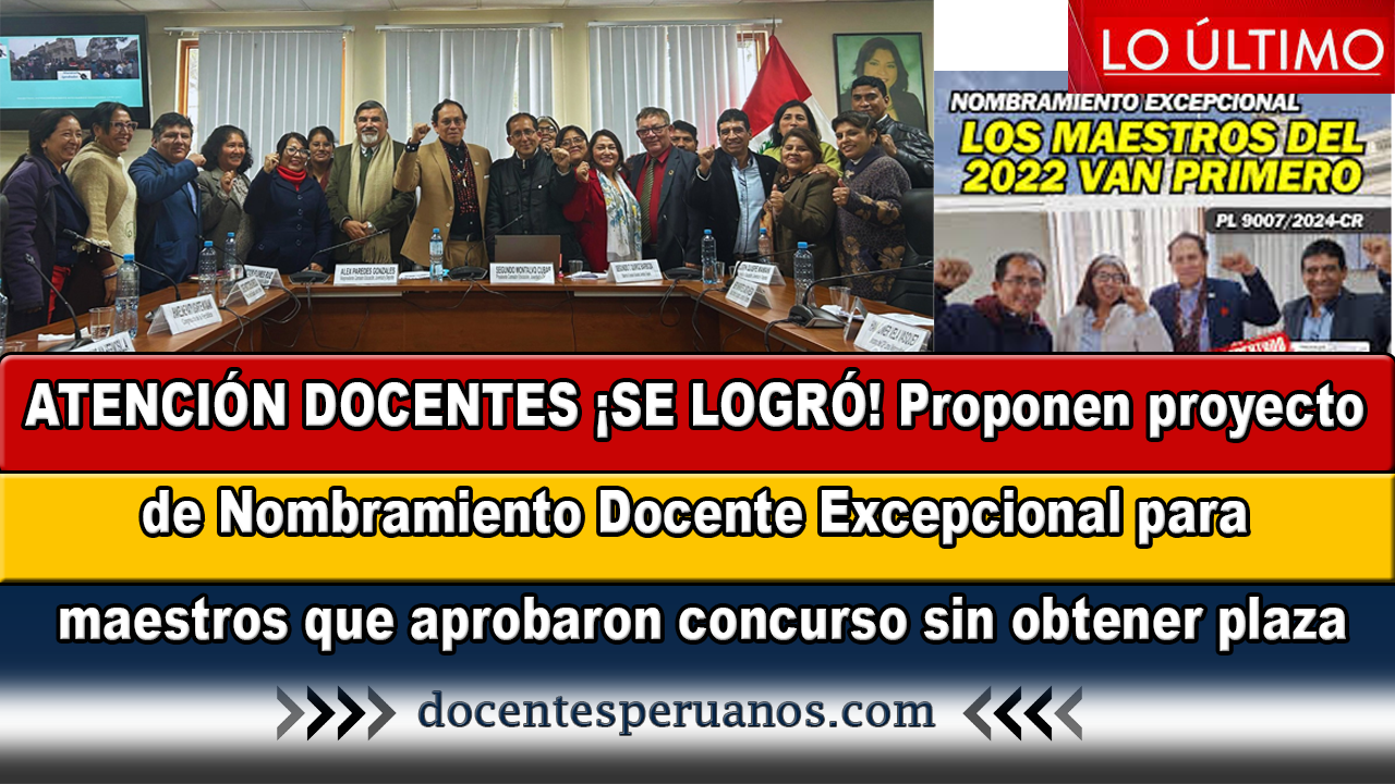 Atenci N Docentes Se Logr Proponen Proyecto De Nombramiento Docente