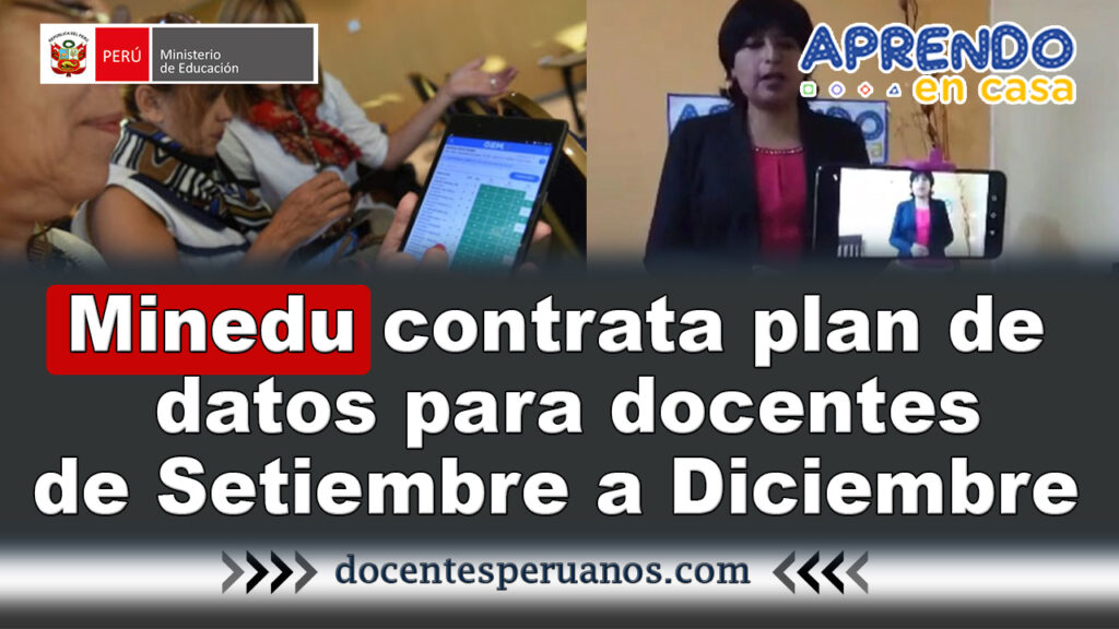 plan de datos para docentes