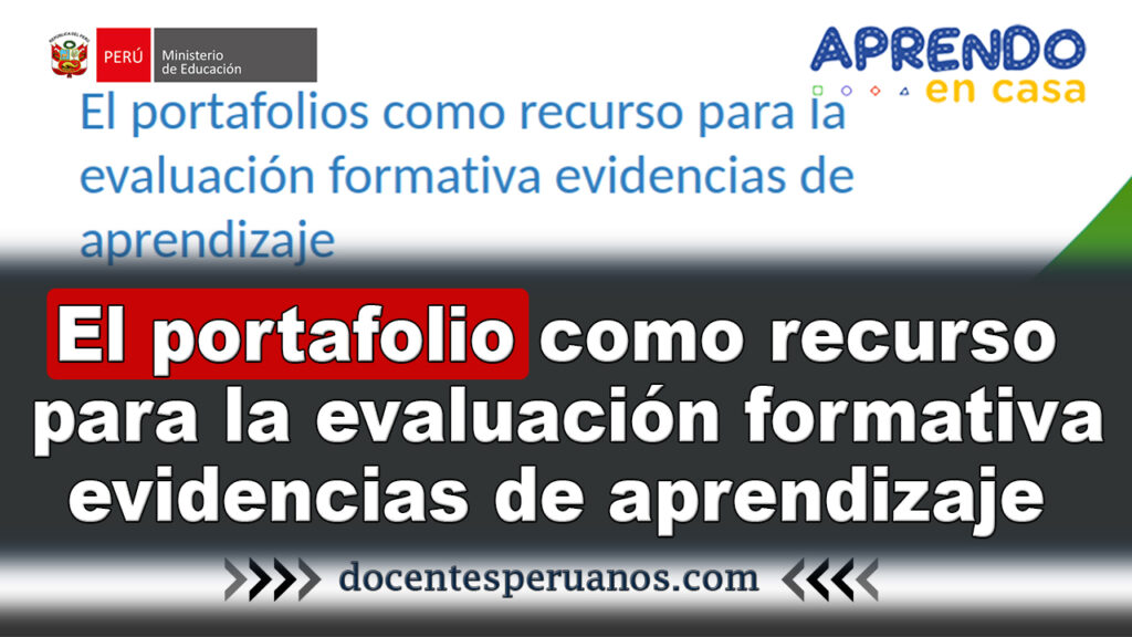 el portafolio como evidencia