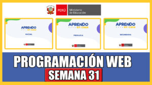 SEMANA 31 PROGRAMACIÓN WEB APRENDO EN CASA,