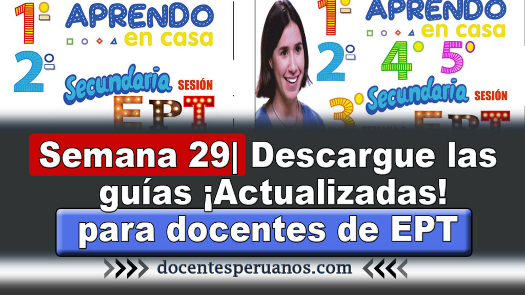 semana 29 guía docente para docentes de educación para el trabajo