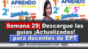 semana 29 guía docente para docentes de educación para el trabajo