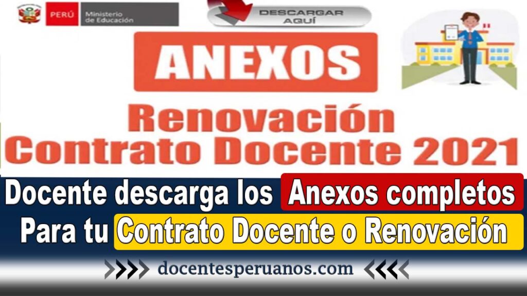 descarga los anexos para el contrato o renovación