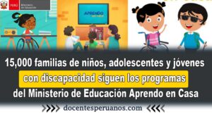 familias de niños, adolescentes y jóvenes con discapacidad siguen los programas