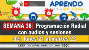 programación radial semana 38