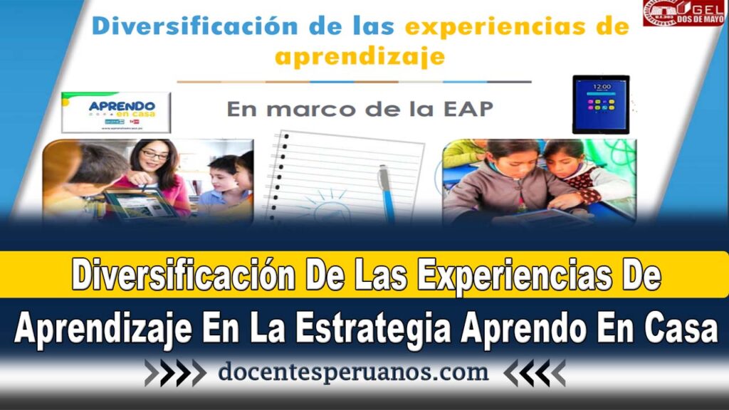 Diversificación De Las Experiencias De Aprendizaje En La Estrategia Aprendo En Casa 4802