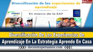 Diversificación De Las Experiencias De Aprendizaje En La Estrategia Aprendo En Casa