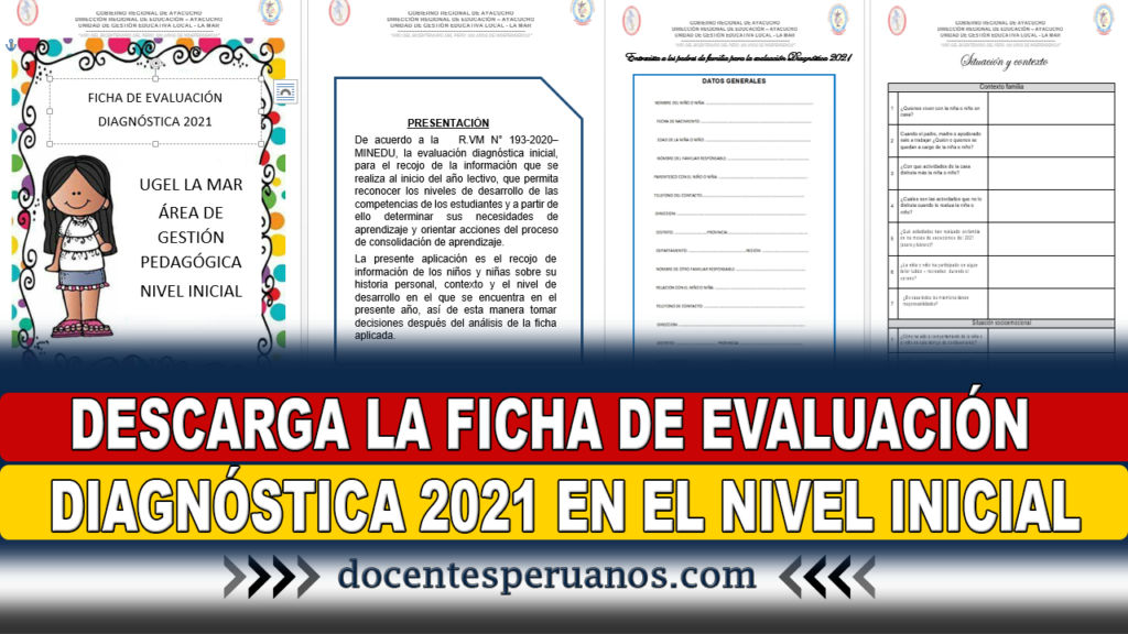 FICHA DE EVALUACIÓN DIAGNÓSTICA 2021