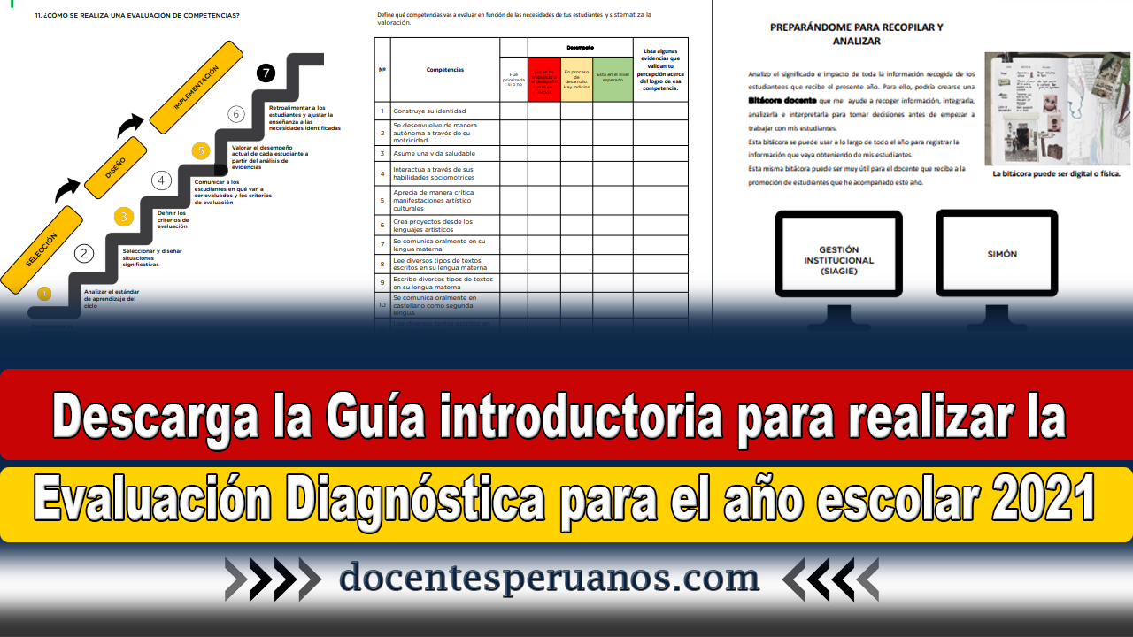 Docente Descarga La Guía Introductoria Para Realizar La Evaluación ...