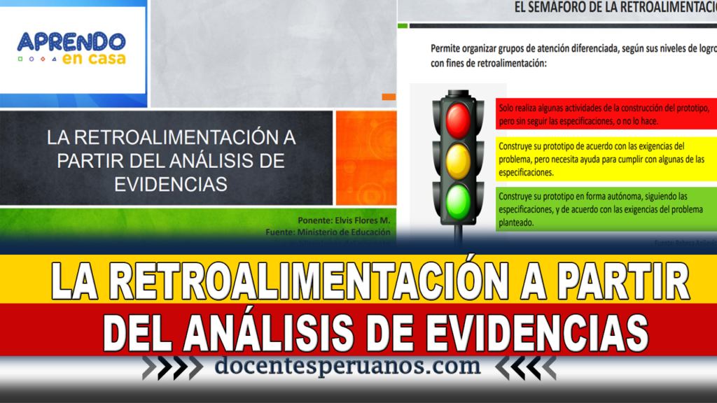 LA RETROALIMENTACIÓN A PARTIR DEL ANÁLISIS DE EVIDENCIAS