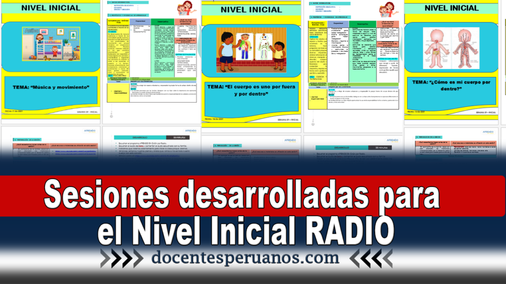 Sesiones desarrolladas para el Nivel Inicial RADIO