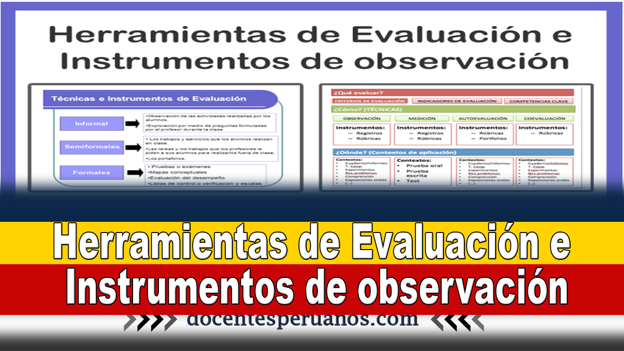 Herramientas De Evaluación E Instrumentos De Observación 0957