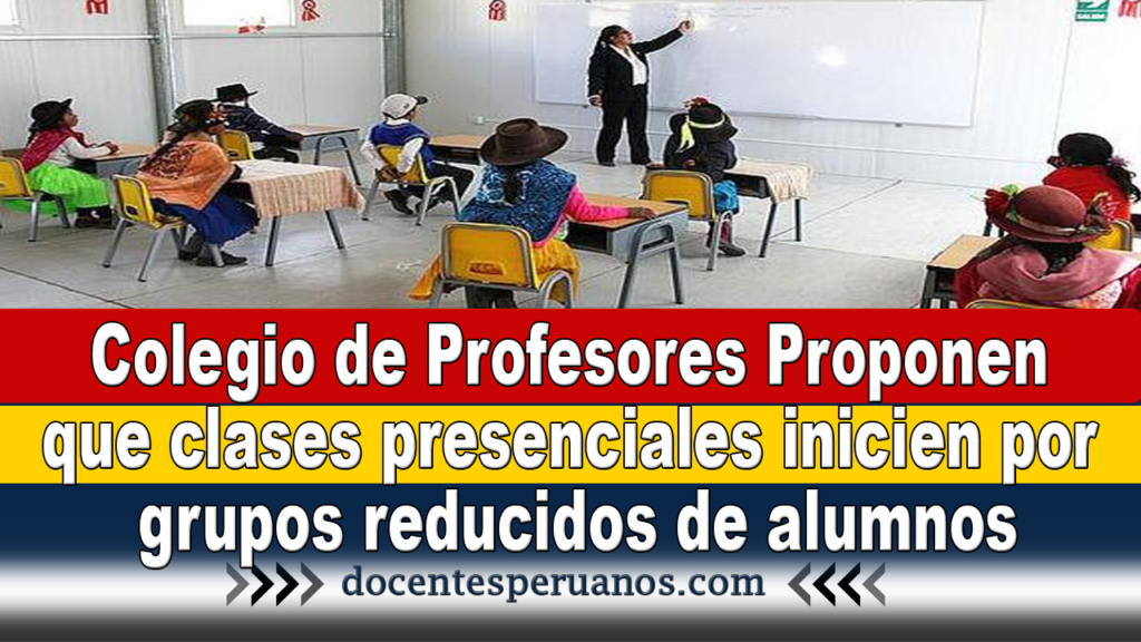 Colegio de Profesores Proponen que clases presenciales inicien por grupos reducidos de alumnos