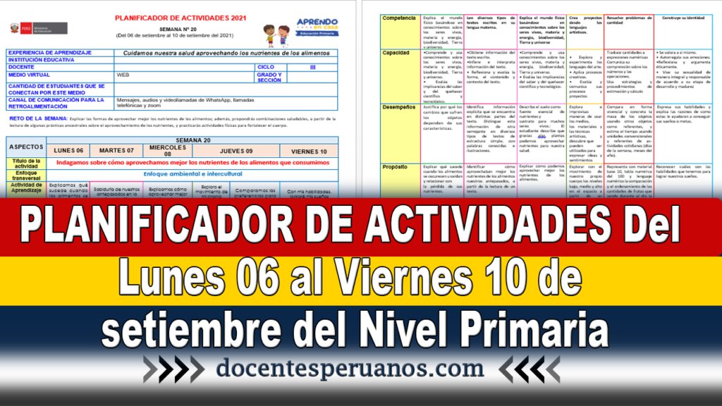 PLANIFICADOR DE ACTIVIDADES