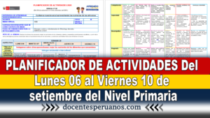 PLANIFICADOR DE ACTIVIDADES