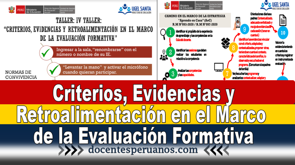 Criterios, Evidencias y Retroalimentación en el Marco de la Evaluación Formativa