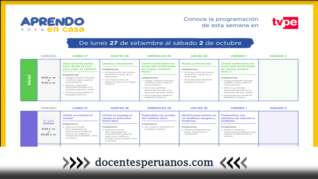 Semana 24| Toda la Programación por Tv y Radio Nacional del Lunes 27 al Viernes 1 de Octubre 2021