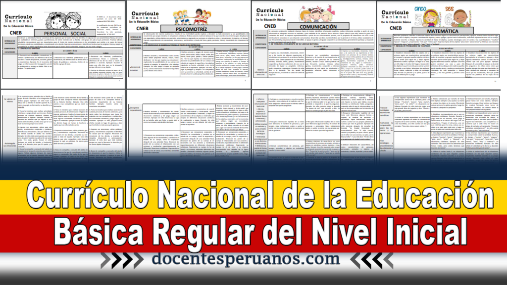 Currículo Nacional de la Educación Básica Regular del Nivel Inicial