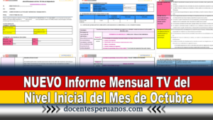 NUEVO Informe Mensual TV del Nivel Inicial del Mes de Octubre