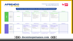 Semana 28| Toda la Programación por Tv y Radio Nacional del Martes 2 al Viernes 5 de Noviembre 2021