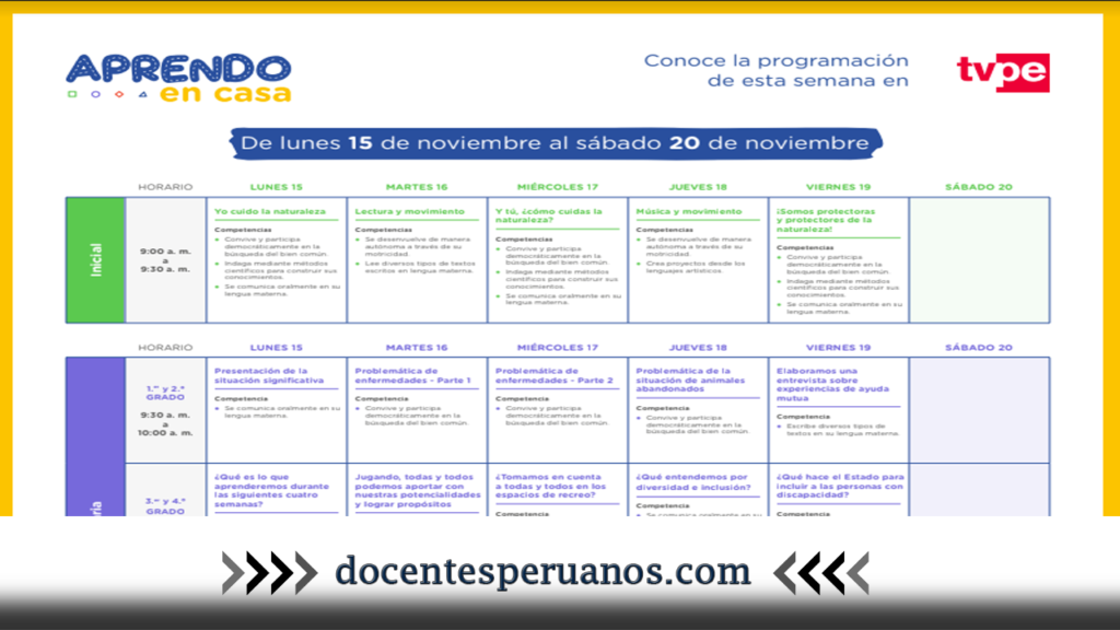 Semana 31| Toda la Programación por Tv y Radio Nacional del Lunes 15 al Viernes 19 de Noviembre 2021