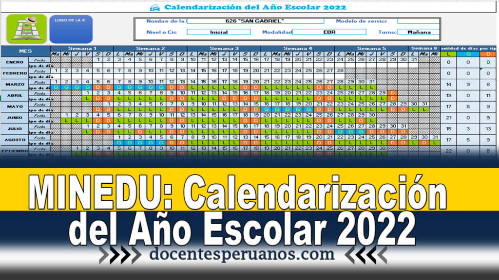 MINEDU: Calendarización del Año Escolar 2022