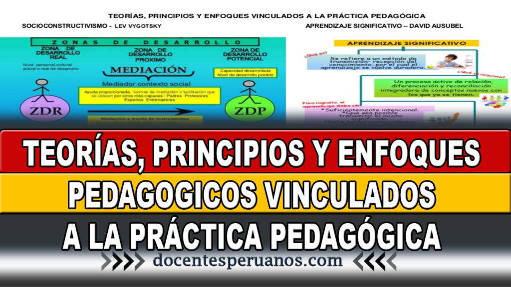 TEORÍAS, PRINCIPIOS Y ENFOQUES PEDAGOGICOS VINCULADOS A LA PRÁCTICA PEDAGÓGICA.