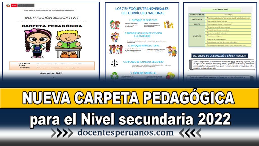 NUEVA CARPETA PEDAGÓGICA para el Nivel secundaria 2022