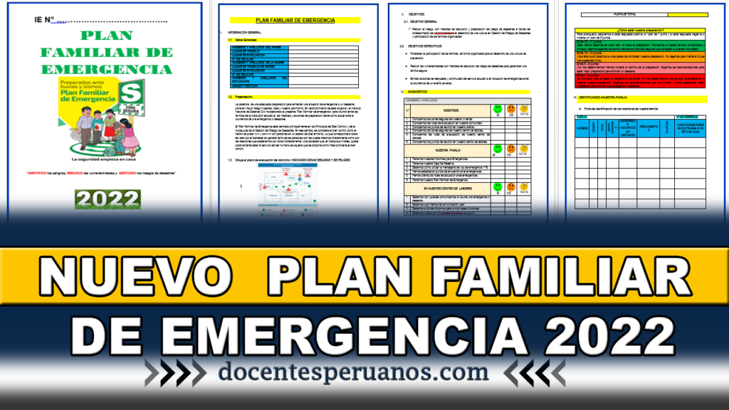 NUEVO PLAN FAMILIAR DE EMERGENCIA 2022