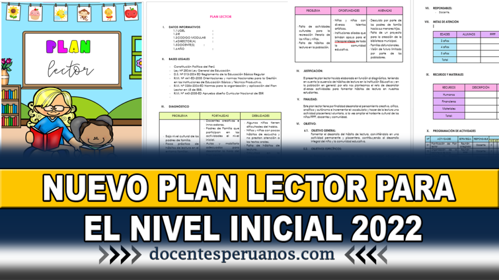 NUEVO PLAN LECTOR PARA EL NIVEL INICIAL 2022