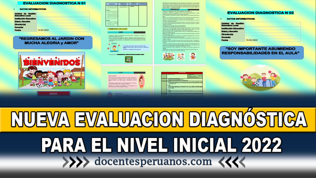 NUEVA EVALUACION DIAGNÓSTICA PARA EL NIVEL INICIAL 2022