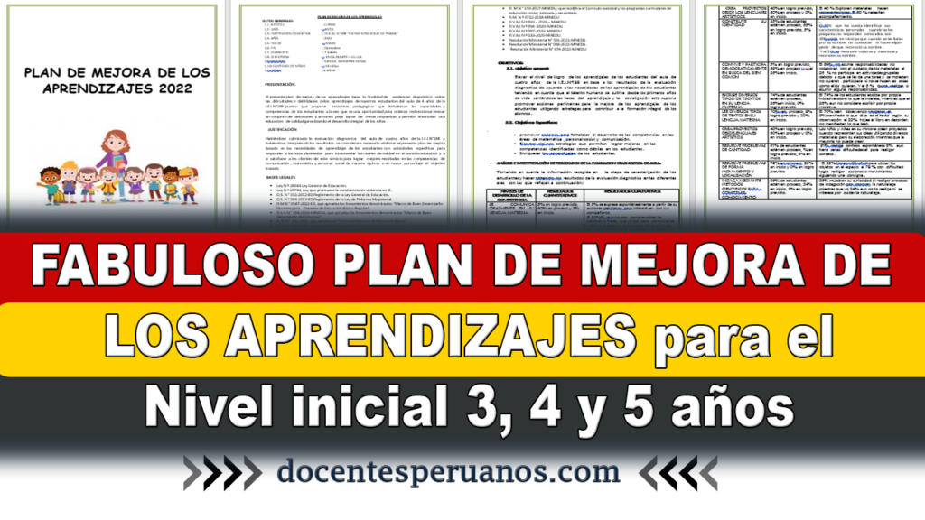 PLAN DE MEJORA INICIAL