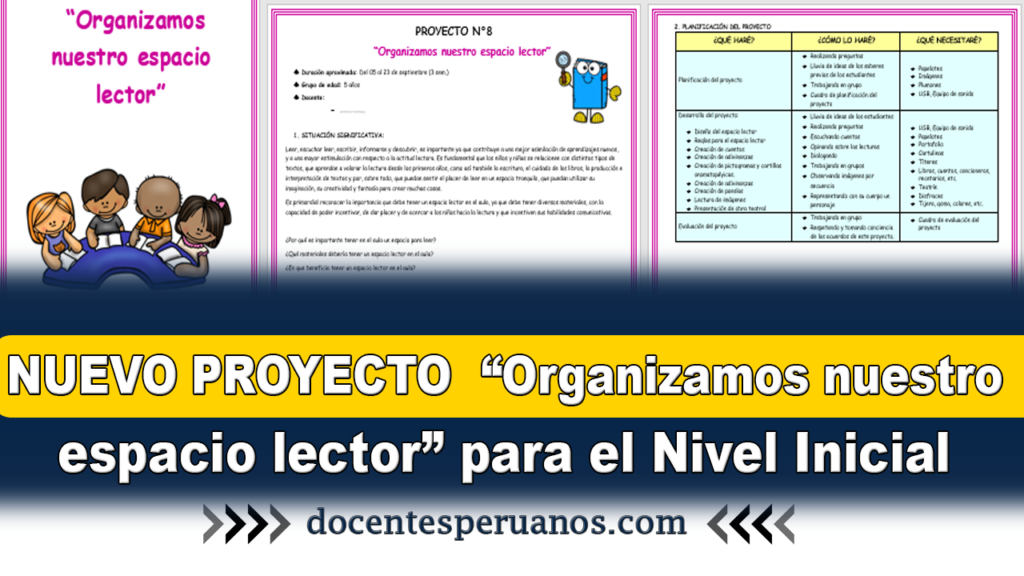 NUEVO PROYECTO  “Organizamos nuestro espacio lector” para el Nivel Inicial