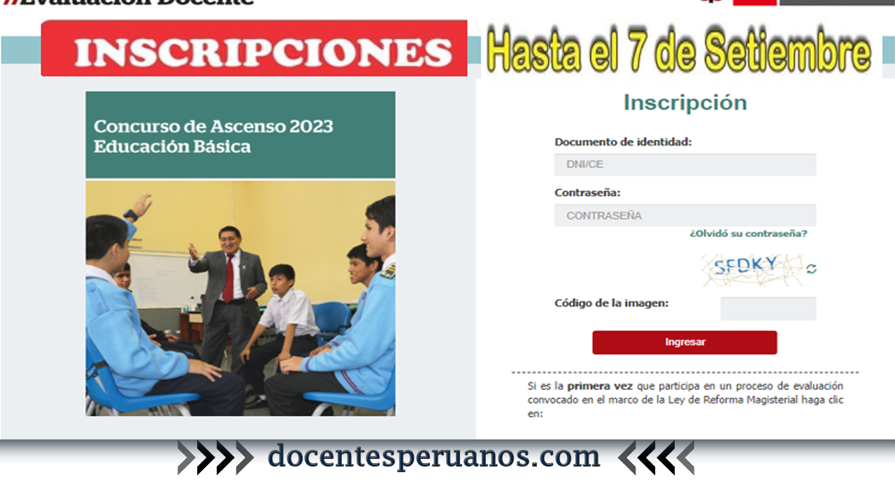 Aplicativo De Inscripción Para El Concurso De Ascenso Docente 2023 4015