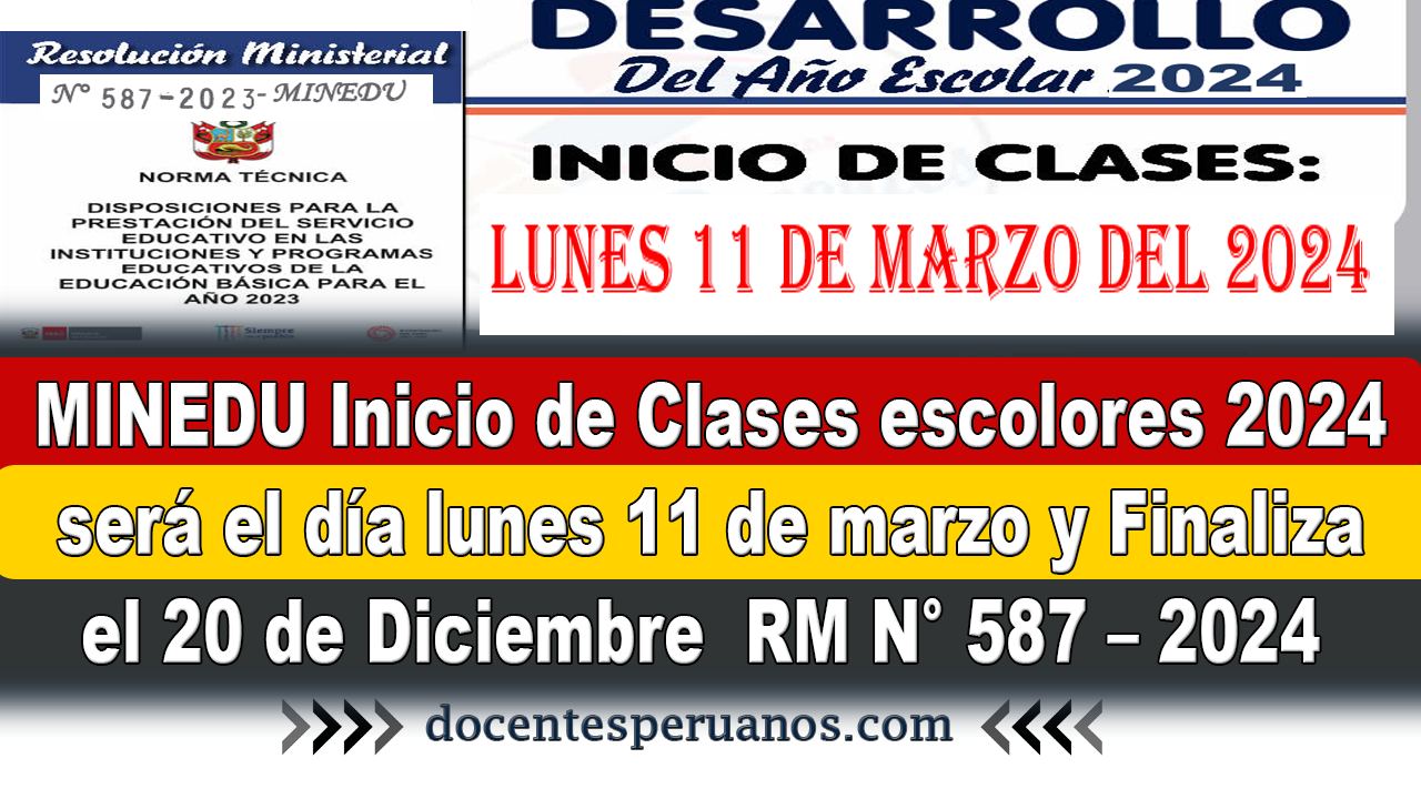 Minedu Inicio De Clases 2024 Image to u